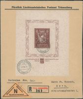 FL - 1934 - Vaduz Block - Ersttagsbrief FDC ET