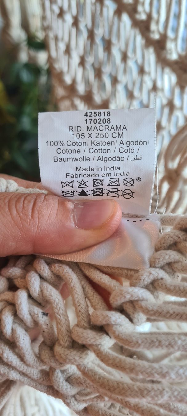 Tende: Vorhang Makramee Maisons du Monde Baumwolle beige – Usato da Unterentfelden venduto da Pattty 3