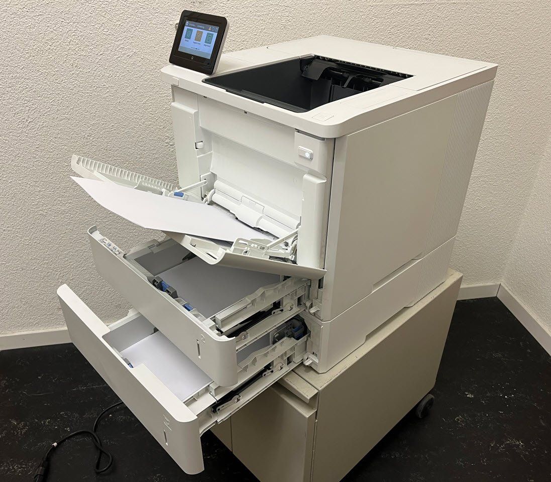 Hewlett Packard Stampanti: HP LaserJet E60165dn, Top Drucker, Spezialangebot – Usato da Glattbrugg venduto da copytron 3