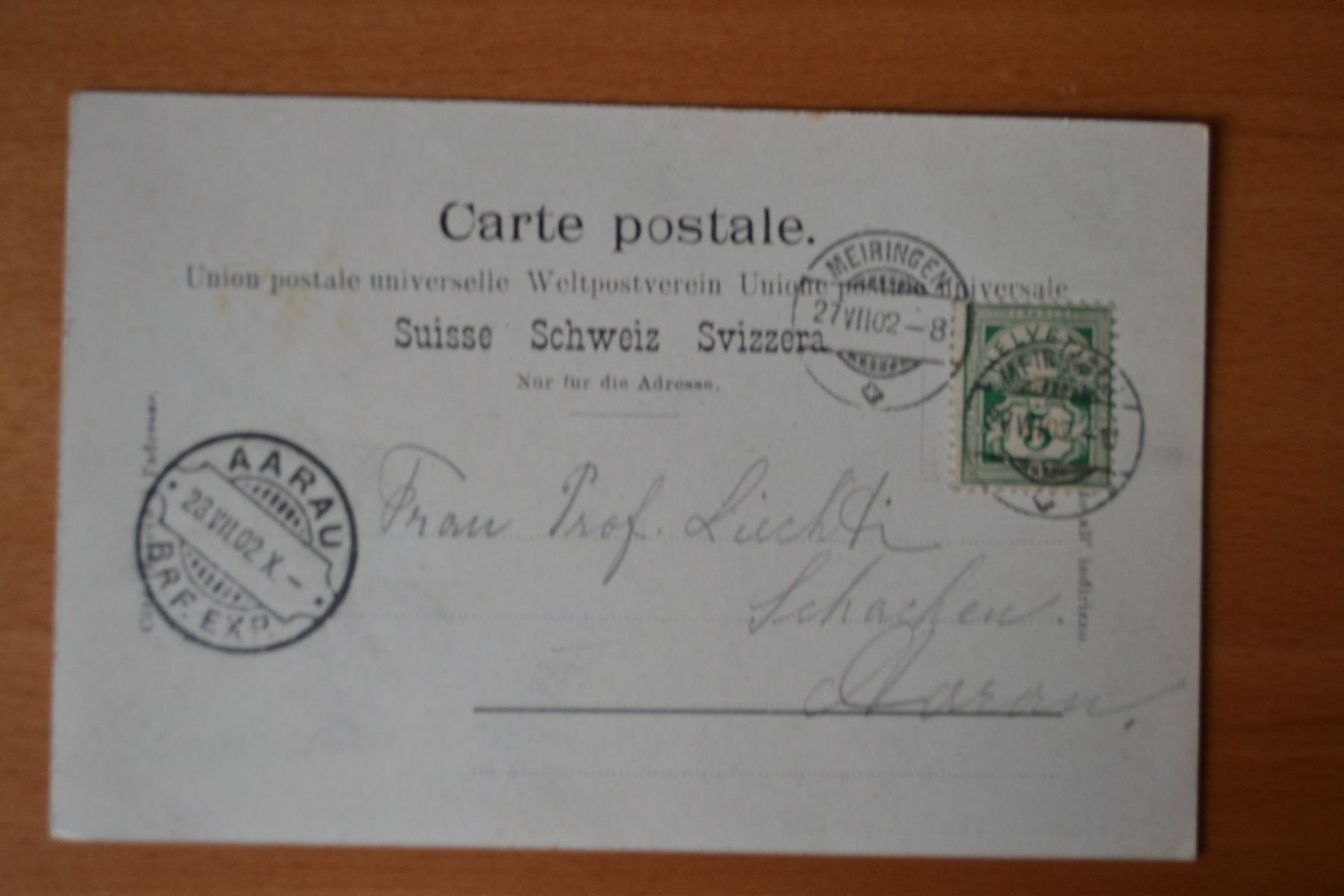 Cartes postales: AK Schrejenbachfall Aareschlucht – D'occasion à Beinwil am See par kajak55 1