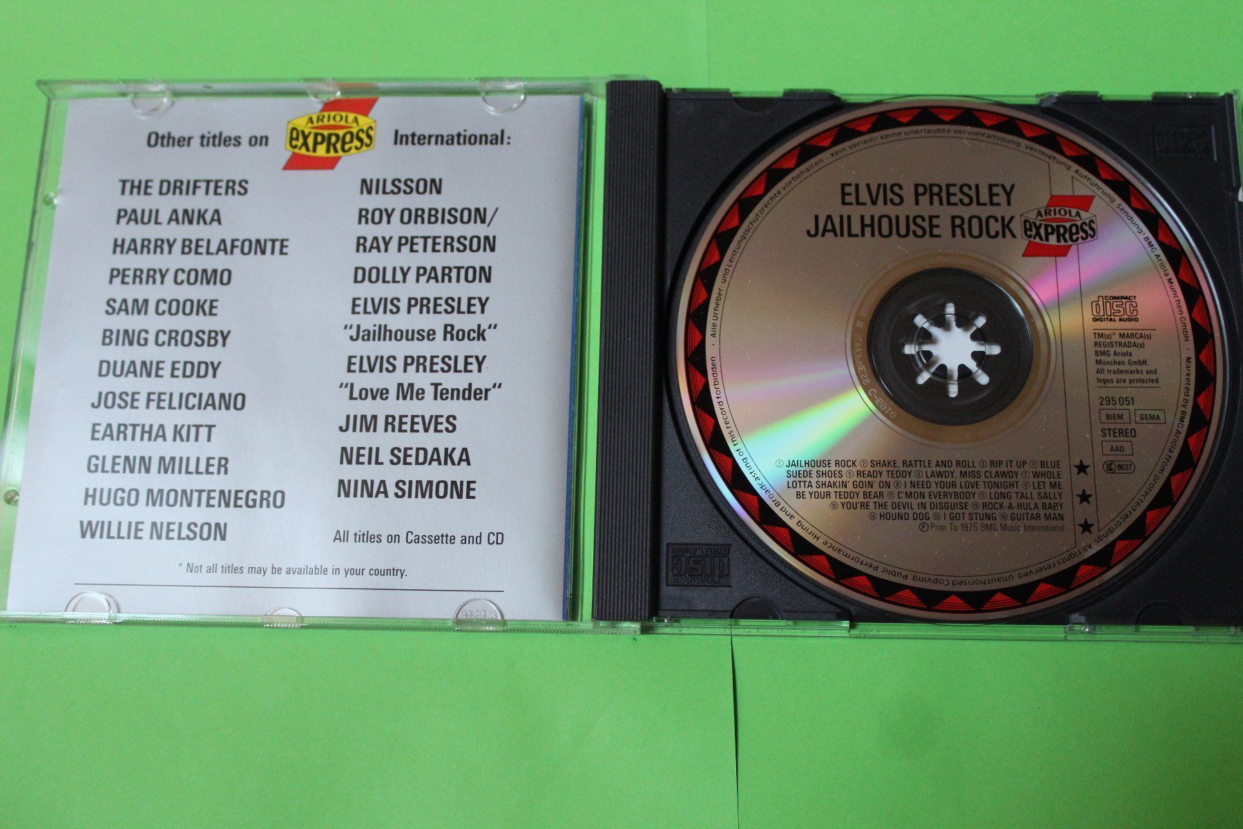 CD: Elvis Presley - Jailhouse Rock CD 1989 – Usato da Tübach venduto da JamesStone 3