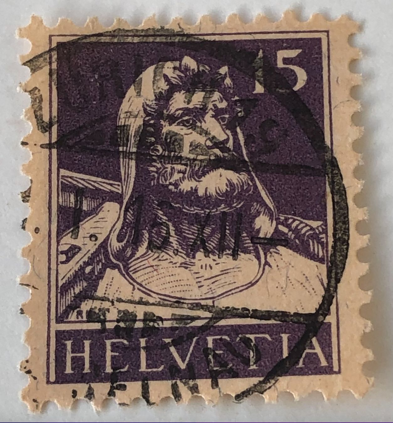 Tutti i francobolli: Nr.128 mit Vollstempel Tellbrustbild    – Usato da Aarau venduto da Billa007