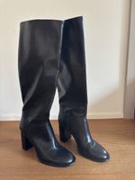 H&M Stiefel schwarz mit Blockabsatz Grösse 39 
