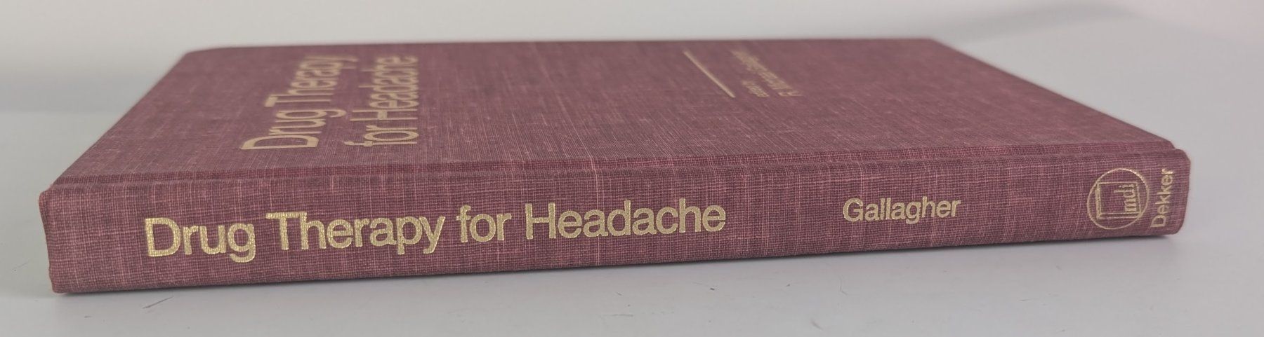 Libri: DRUG THERAPY FOR HEADACHE By R. Michael Gallagher – Usato da Zürich venduto da axolottchen 4