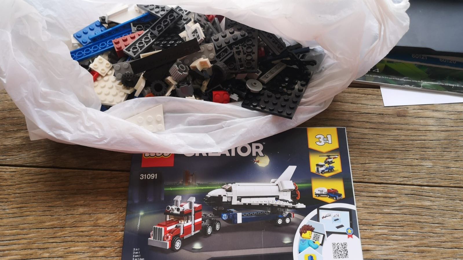Lego Kit di costruzioni: Lego Creator 31091 Transporter für Space Shuttle – Usato da Adliswil venduto da Bumpernuessli