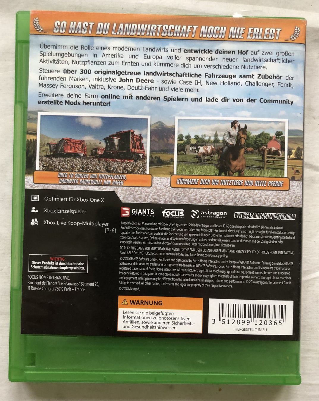 Giochi: XBOX ONE - Landwirschafts-Simulator 19 – Usato da Schaffhausen venduto da durruti 2