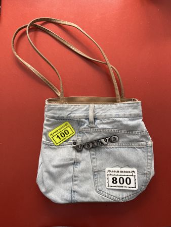 Upcycled Jeans Handbag - young designer from Marseille