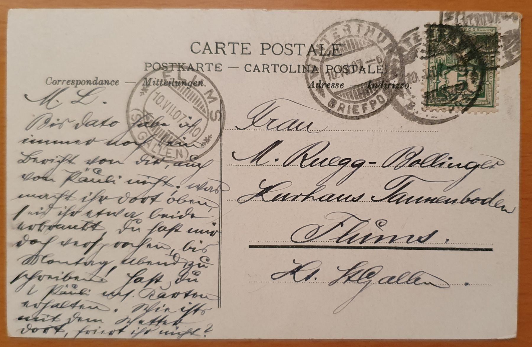 Cartoline postali: Winterthur 1907 - 3 Ansichten – Usato da Kreuzlingen venduto da Rschweiz1 1