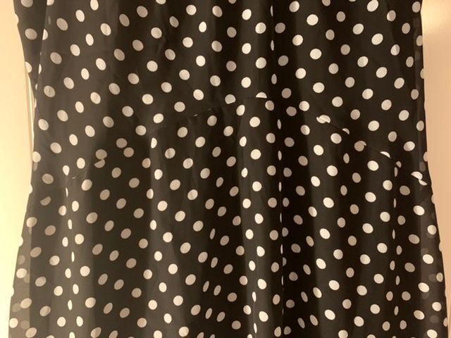 Kleider: Robe t.38/40 marine à pois – Gebraucht aus Sion von DayJenn 3