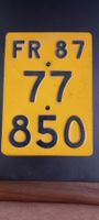 Plaque de vélo