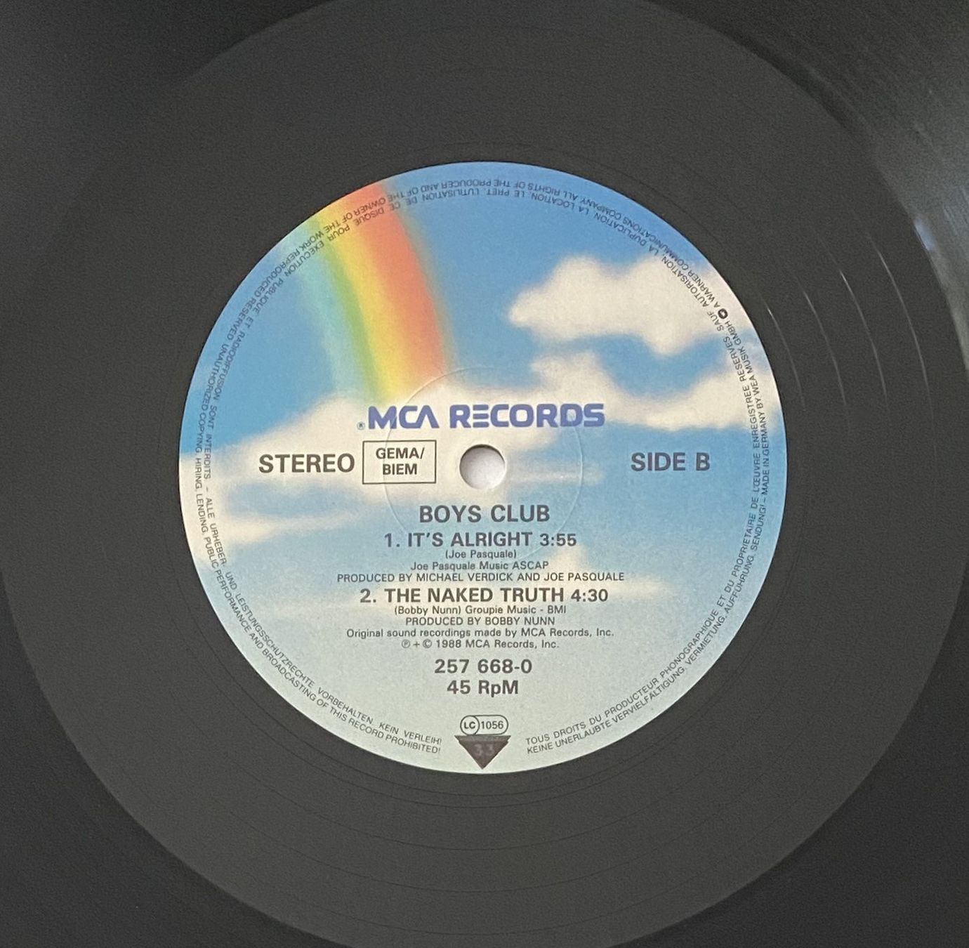 Vinyles: Boys Club, I Remember Holding You – D'occasion à Flums par Empe1 3
