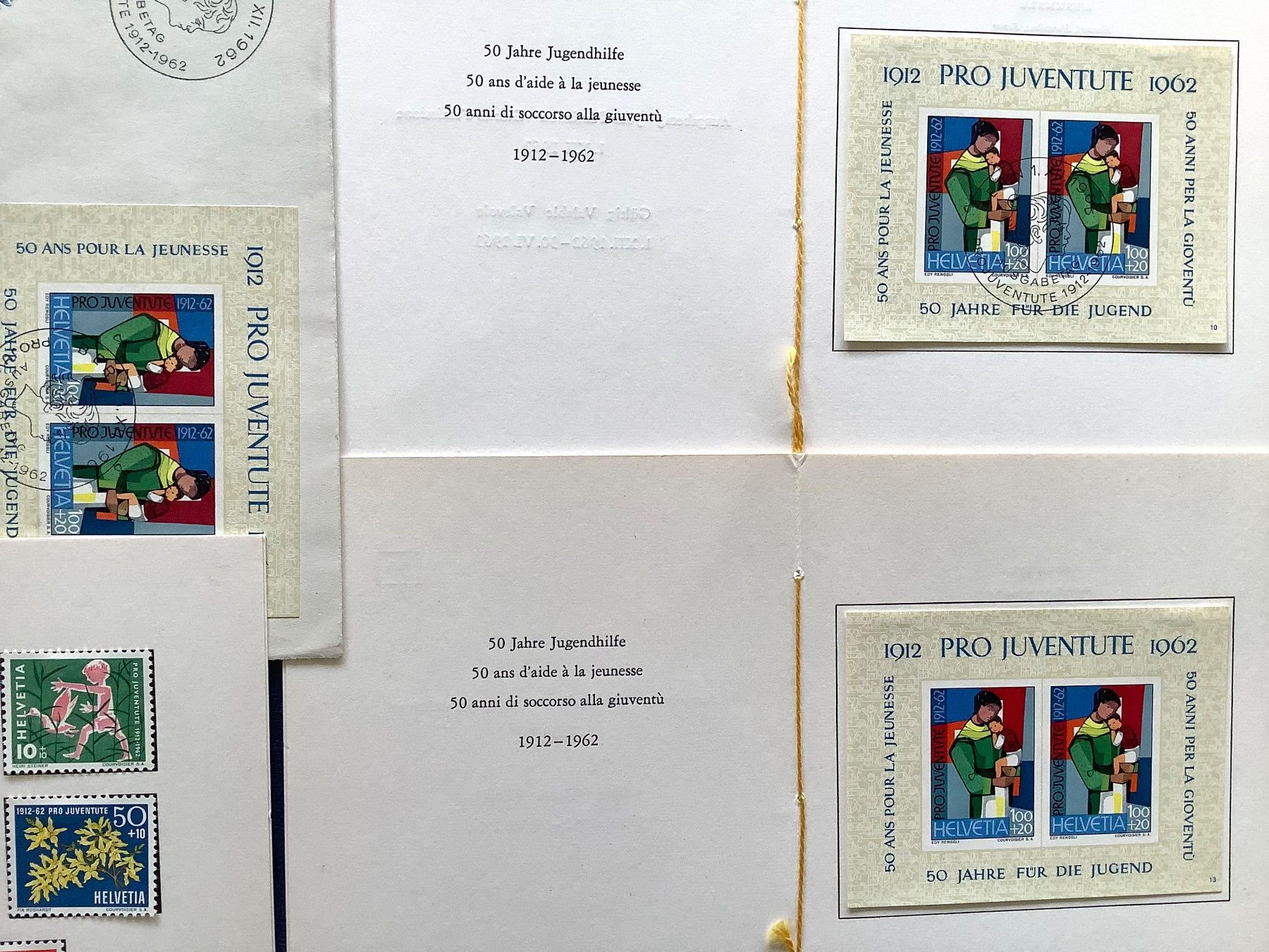 Tutti i francobolli: 1962 - Pro Juventute Div. FDC + Blocks + Einzel **& ET – Nuovo (secondo la descrizione) da Liestal venduto da Pep3 2