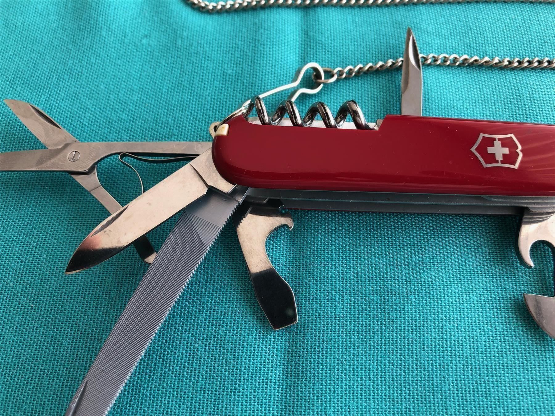 Coltelli tascabile: Schweizer VICTORINOX Armee Messer, Kette – Usato da Steinhausen venduto da Super05