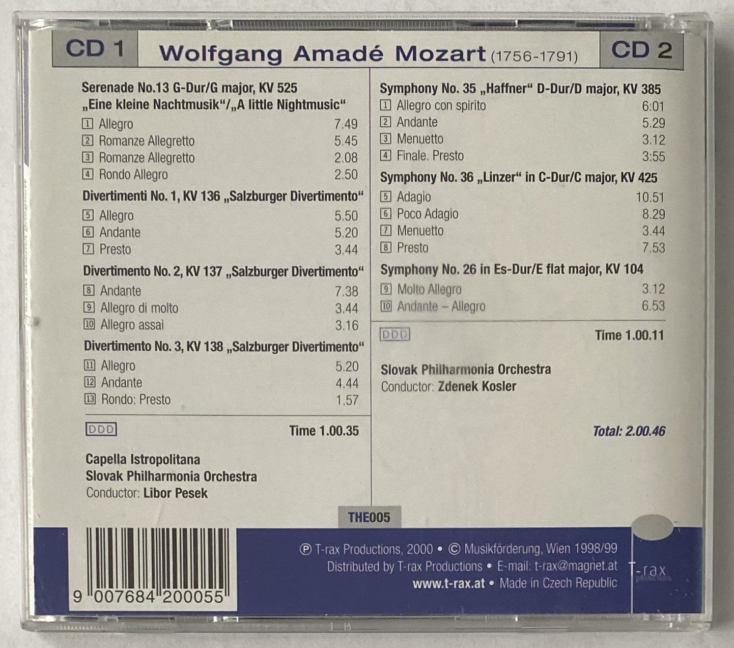 CD: Wolfgang Amade Mozart – Usato da Flums venduto da Asquillo 1