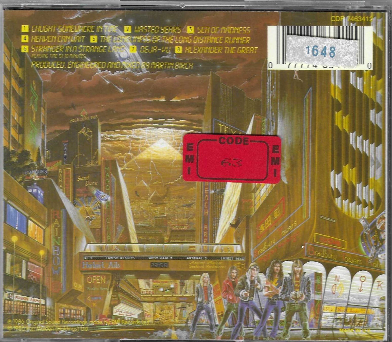 CDs: IRON MAIDEN  -  SOMEWHERE IN TIME – D'occasion à Bex par Giorgiob 1