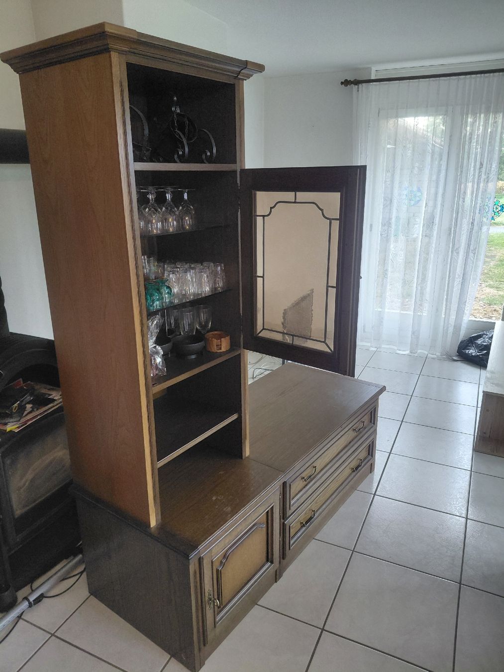Mobili TV: Tv Möbel mit Vitrine – Usato da Kriechenwil venduto da mf3065 1