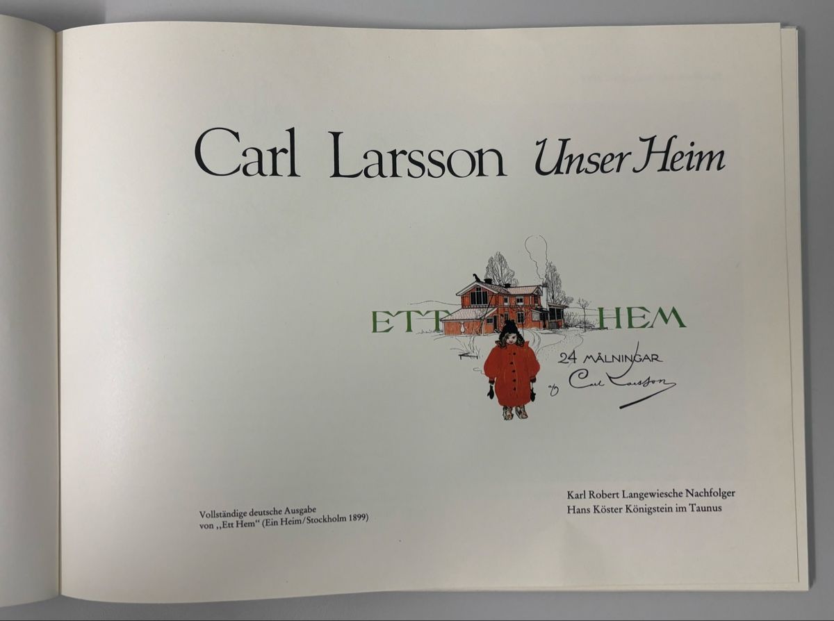 Bücher: Carl Larsson Buch Unser Heim – Gebraucht aus Affoltern am Albis von mwittenwiller 1