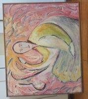 Tableau peinture sur toile style figuratif occasion