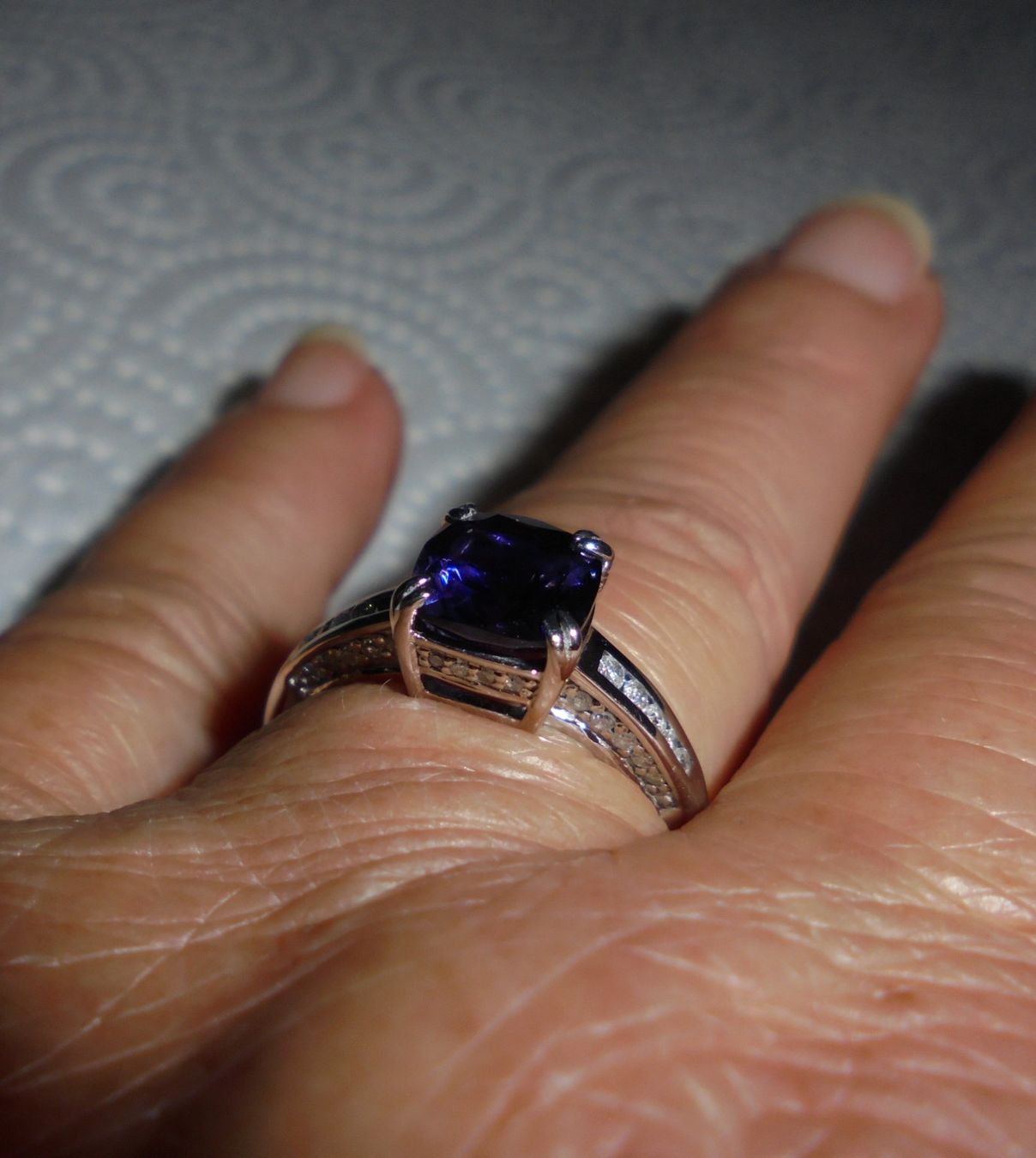 Ringe: Echtschmuck: Ceylon-Iolith-Silberring 17/53 – Neu (gemäss Beschreibung) aus Zuchwil von maumauchi