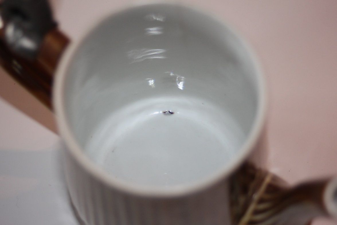Teekannen: Altes Kaffeekännchen mit Deckelhalter aus Zinn – Gebraucht aus Sumiswald von Lottie22 9