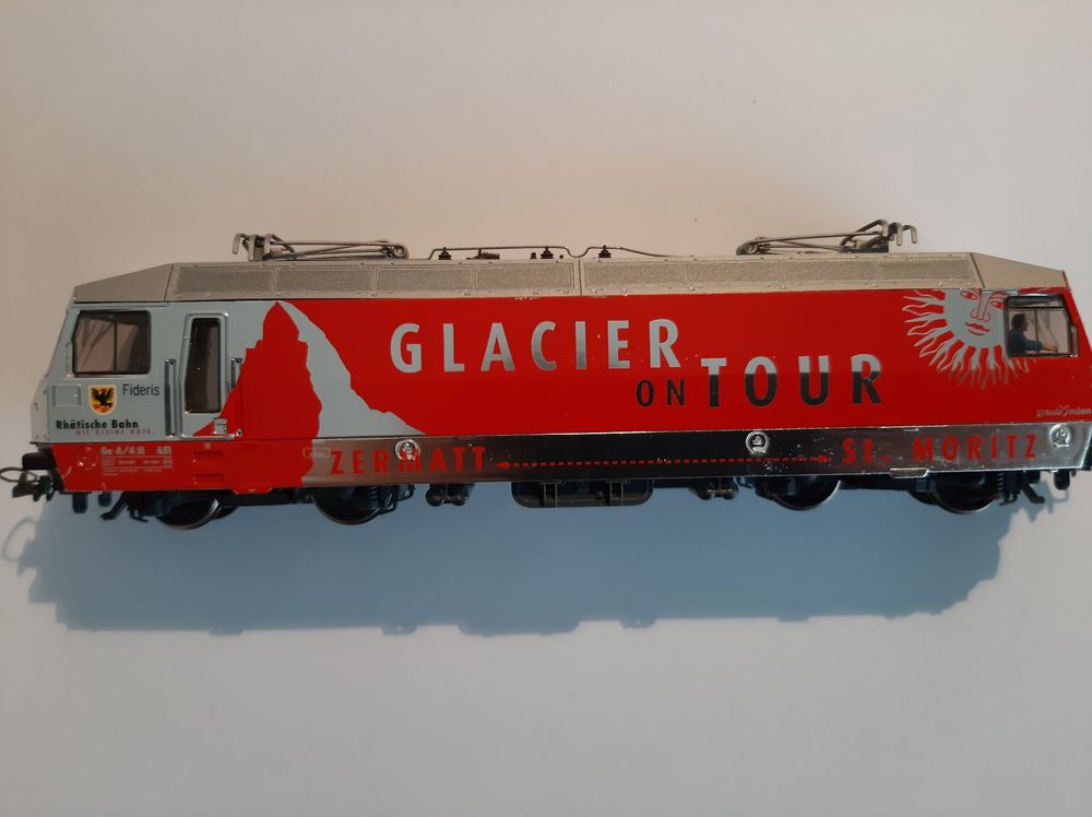 Bemo Modelleisenbahnen: Bemo H0m 1359 161 RhB Ge 4/4 III 651 "Glacier on Tour" Sound – Gebraucht aus Thun von Schwarzsee48 1