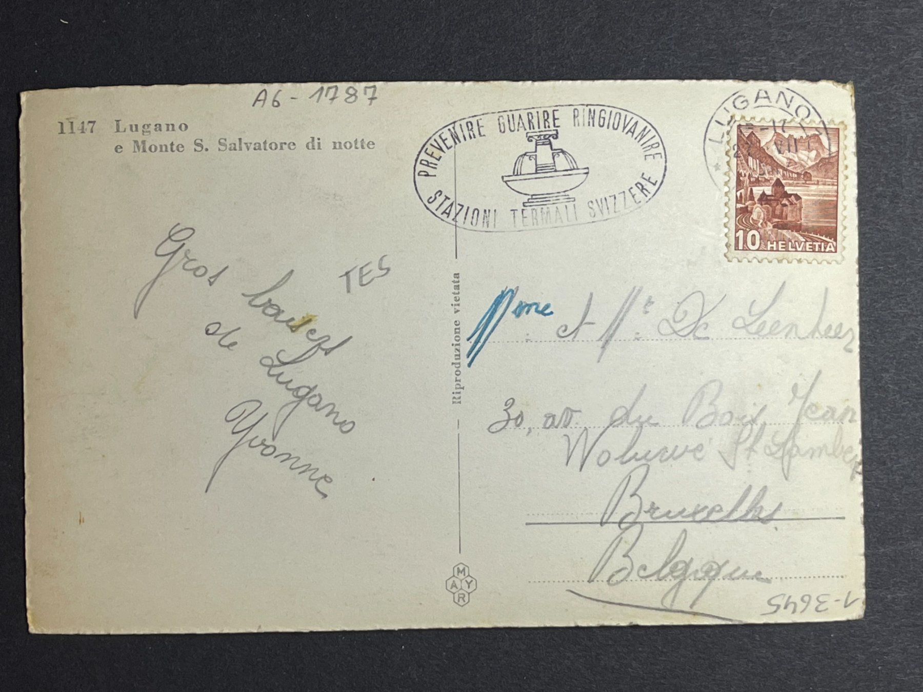 Cartes postales: Lugano, Monte San Salvatore – D'occasion à Steg VS par _vinci_ 1