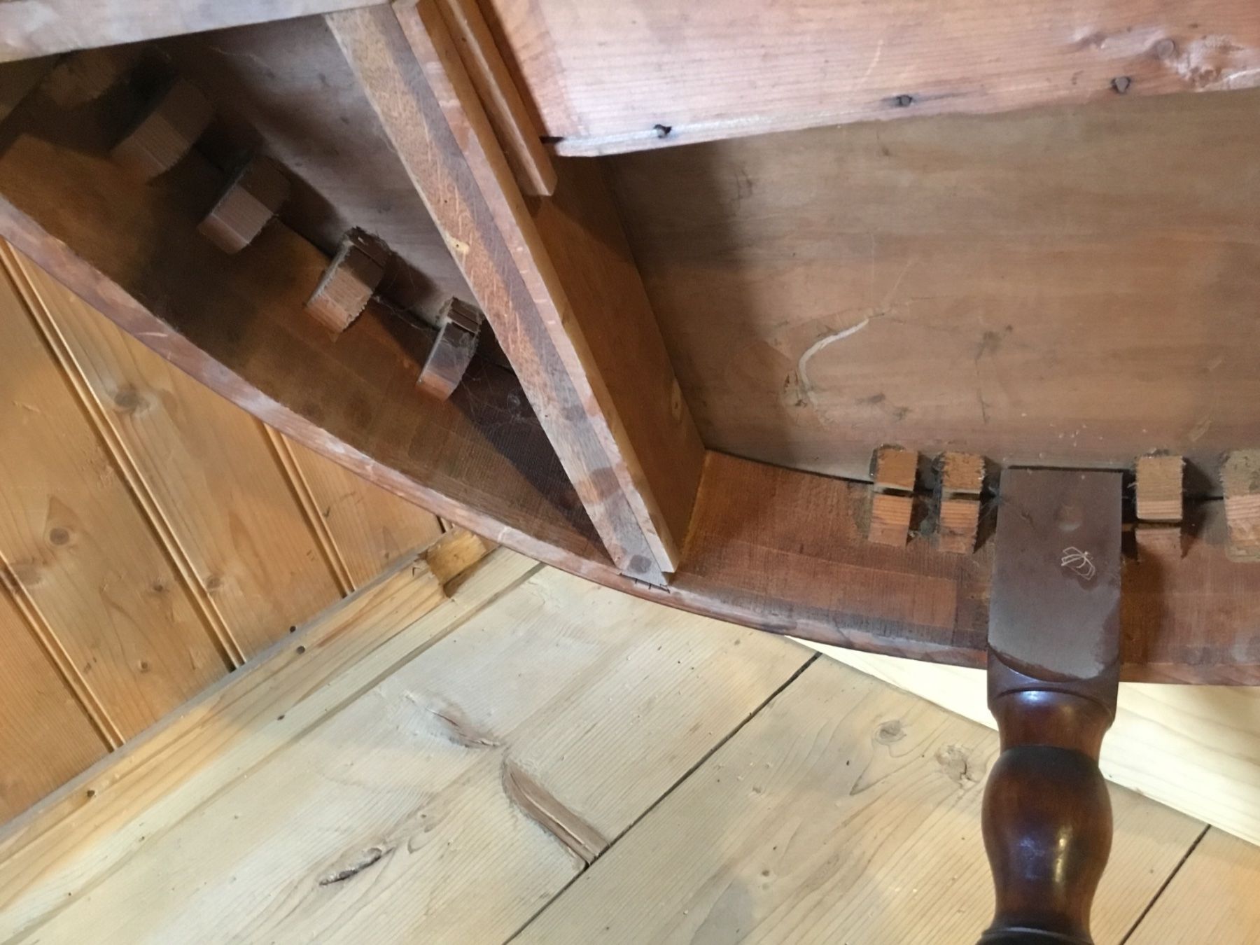 Tables: Table / console demi-lune ancienne du XIXe siècle – D'occasion à Le Sépey par xdu_67z8 4