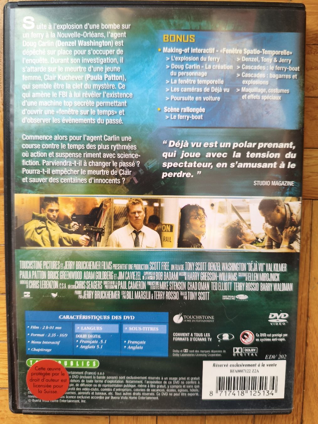 Tutti i DVDs: Deja Vu  – Usato da Renens VD venduto da kollar7 1