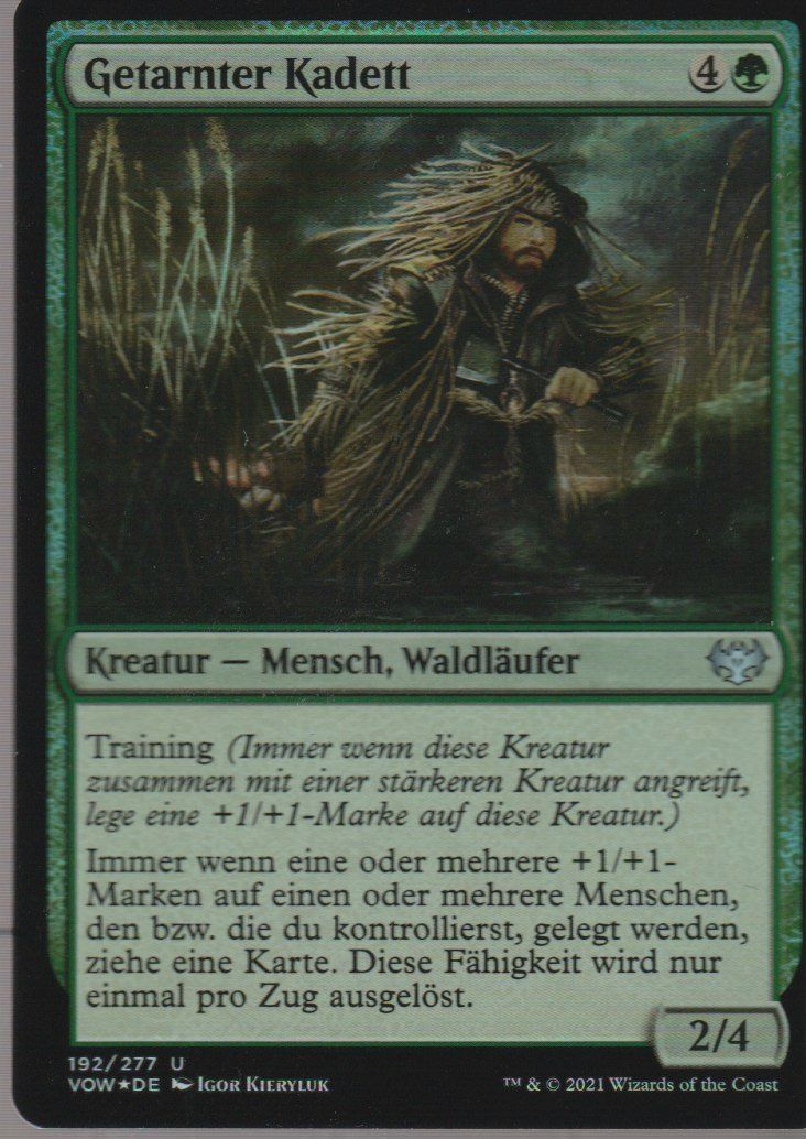 Magic The Gathering Carte collezionabili: TCG Magic The Gathering MTG De VOW 192 FOIL Getarnter Kadett – Nuovo (secondo la descrizione) da Vezia venduto da Aquarius_Age