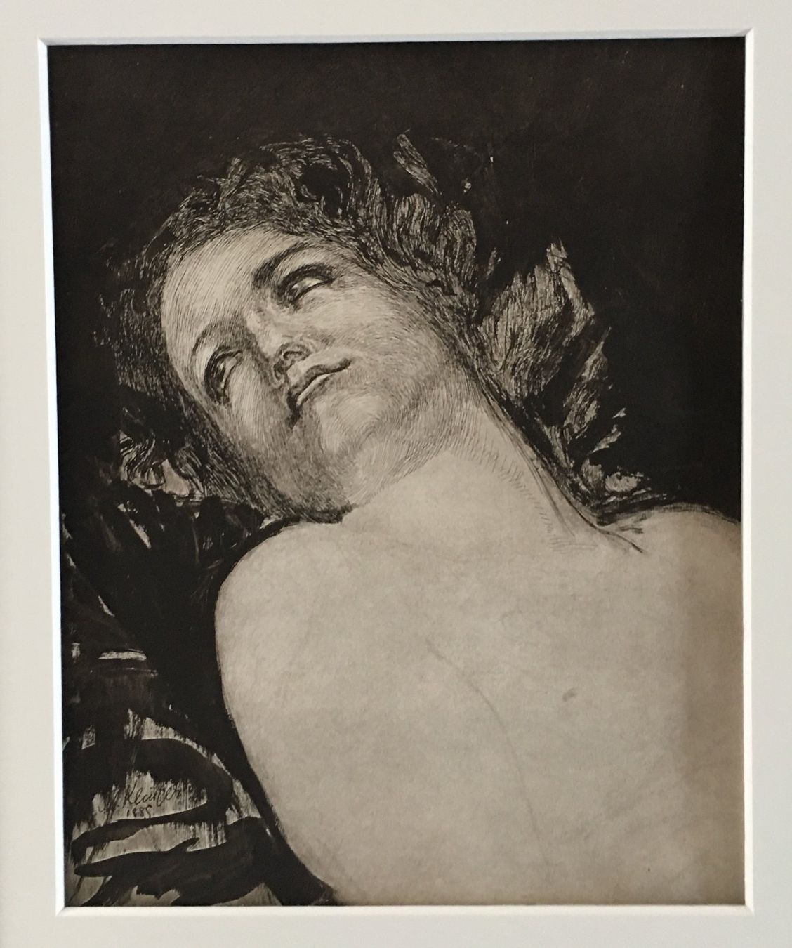 Grafiken & Lithographien: Max Klinger   "Studie 1885"     Kupferdruck von 1910 – Gebraucht aus Nennigkofen von juhit 2