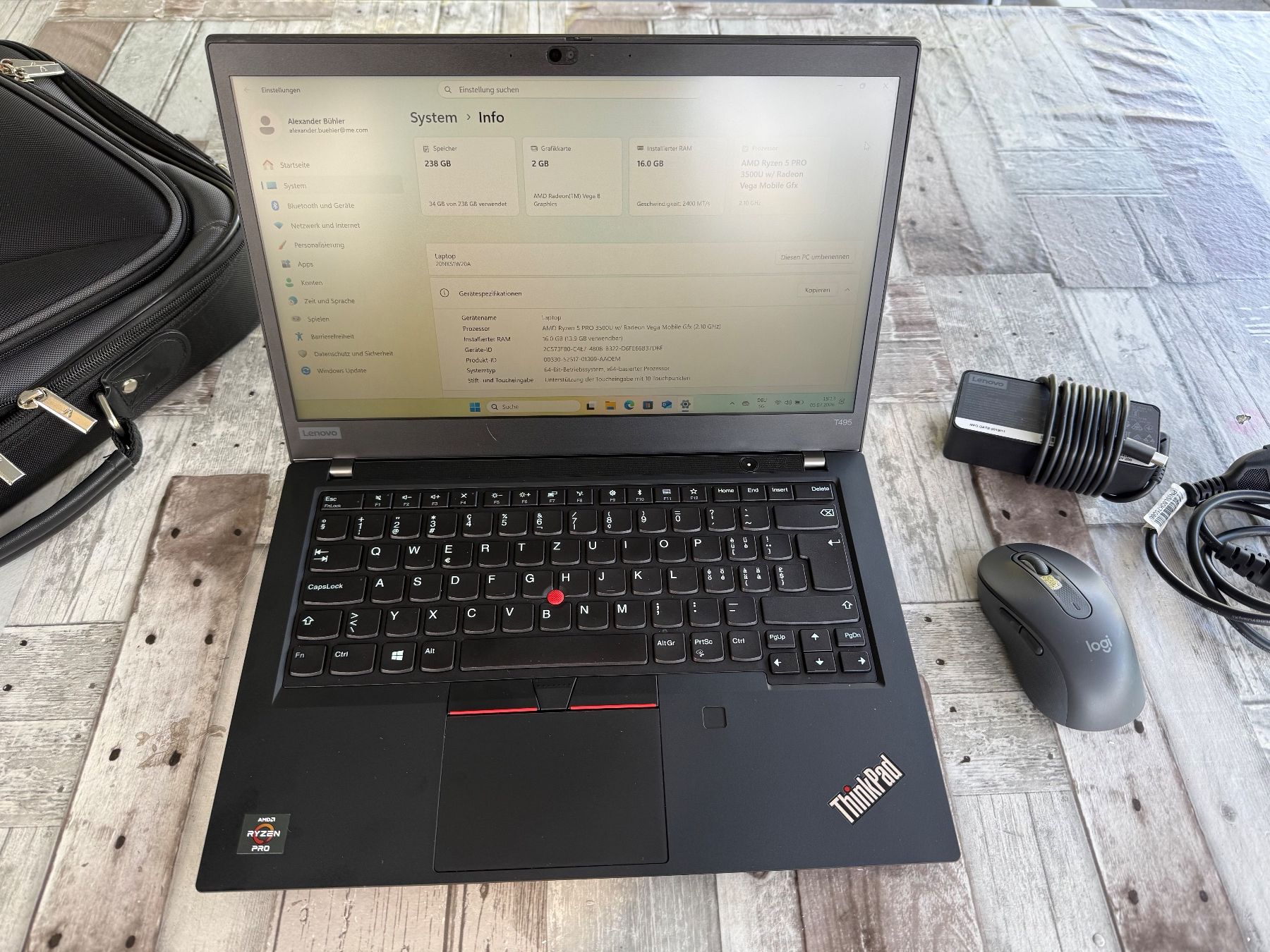 Lenovo Portables: Lenovo ThinkPad T495 AMD Ryzen 5 PRO – D'occasion à Bätterkinden par alexanderbuehler 1