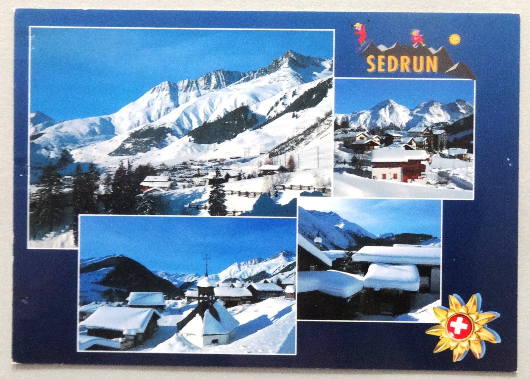 Ansichtskarten: Sedrun-Rueras 1450-2350 m – Gebraucht aus Fétigny von Billy2miny