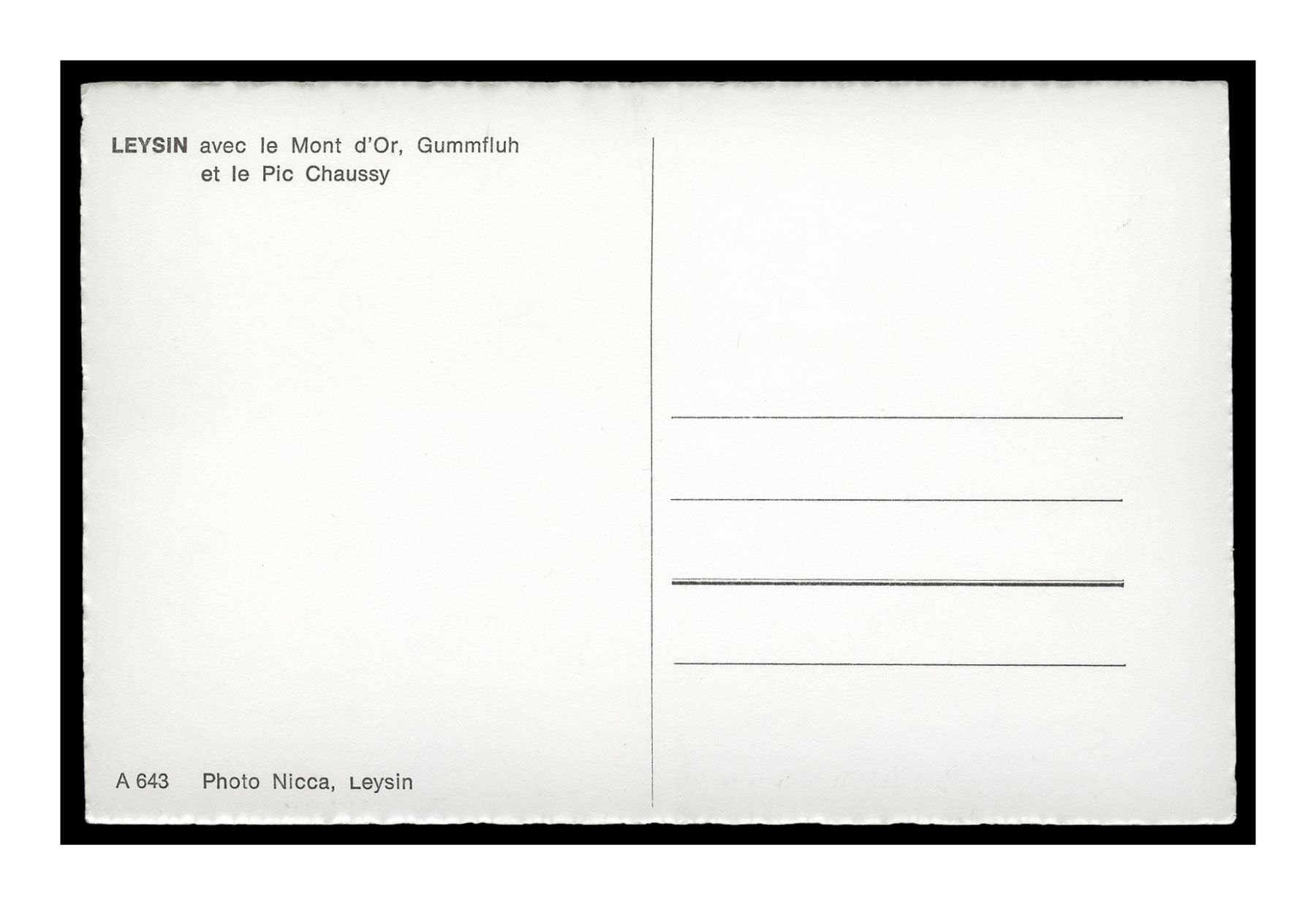 Cartoline postali: LEYSIN - 1960 "Vue générale hivernale" – Usato da Onex venduto da gonsla01 1