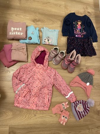 Herbstset Mädchen 98/104 Kleiderpaket