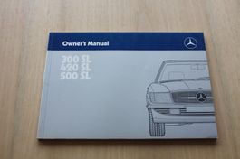 Mercedes SL Typ 107 Betriebsanleitung Handbuch 10.1985 GB
