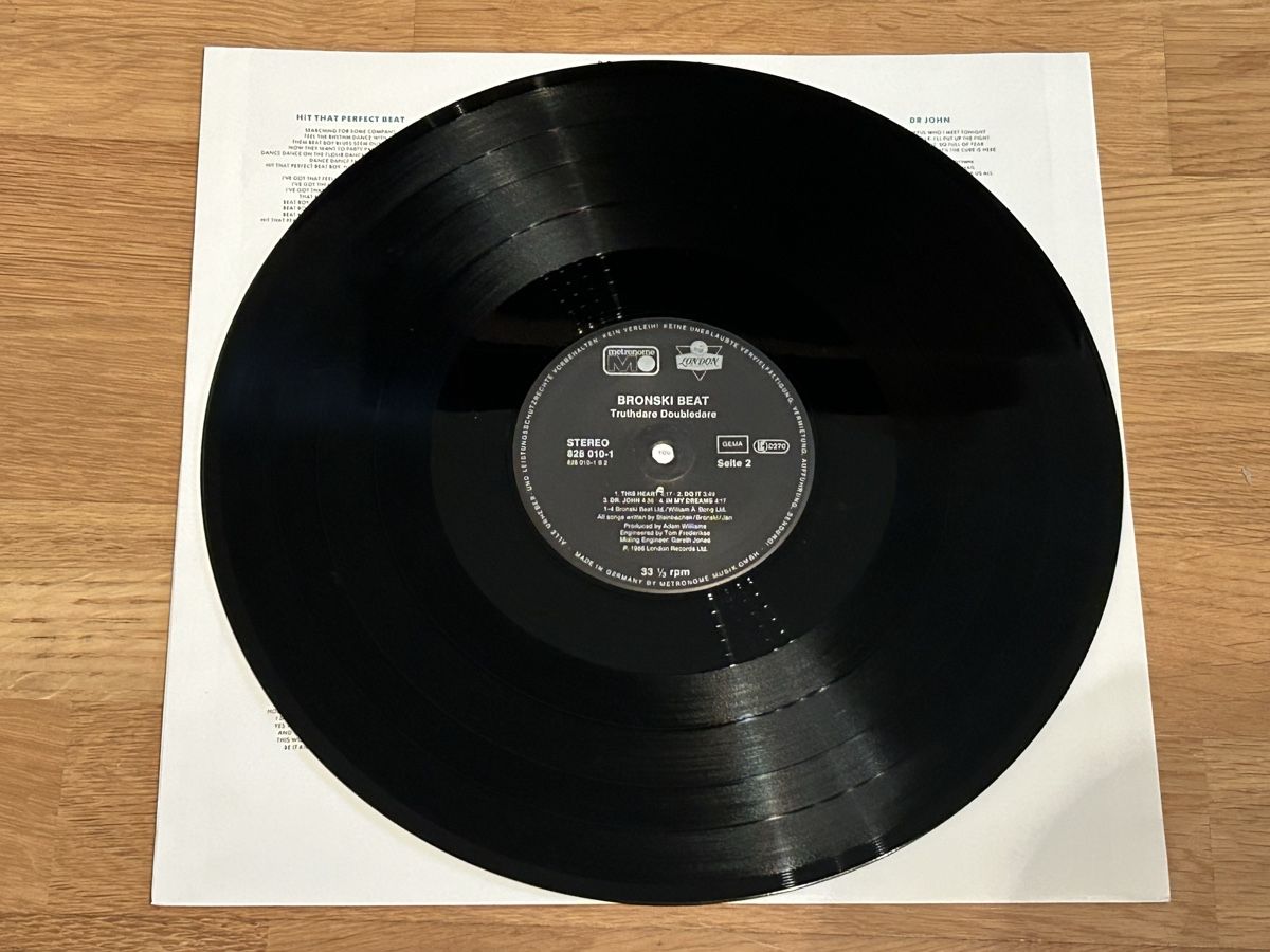 Dischi in vinile: Bronski Beat. 1986. Truthdare Dounledare – Usato da Faulensee venduto da Mizuno06 5