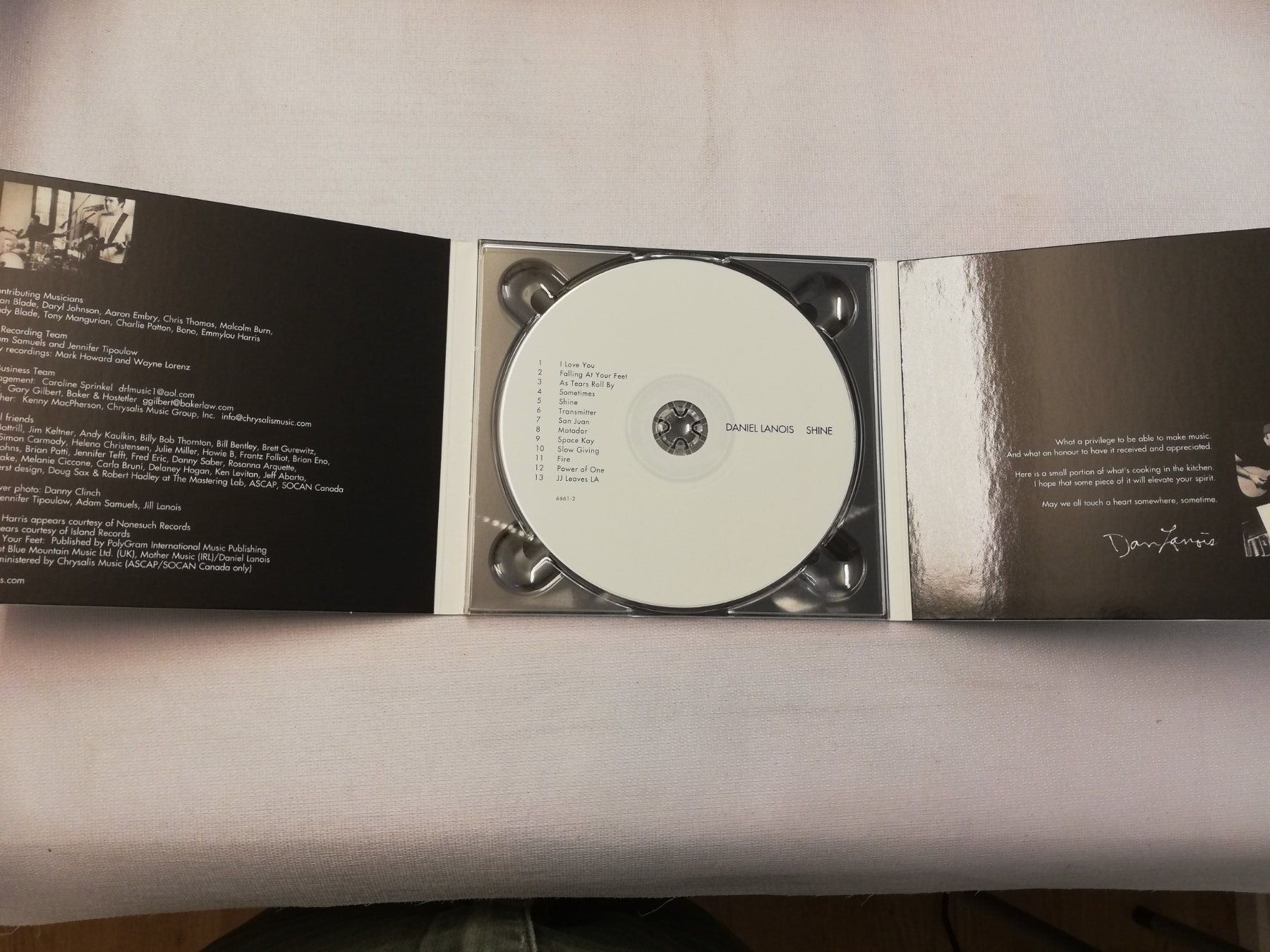 CDs: DANIEL LANOIS - SHINE – D'occasion à Bern par Vinylsound.ch 2