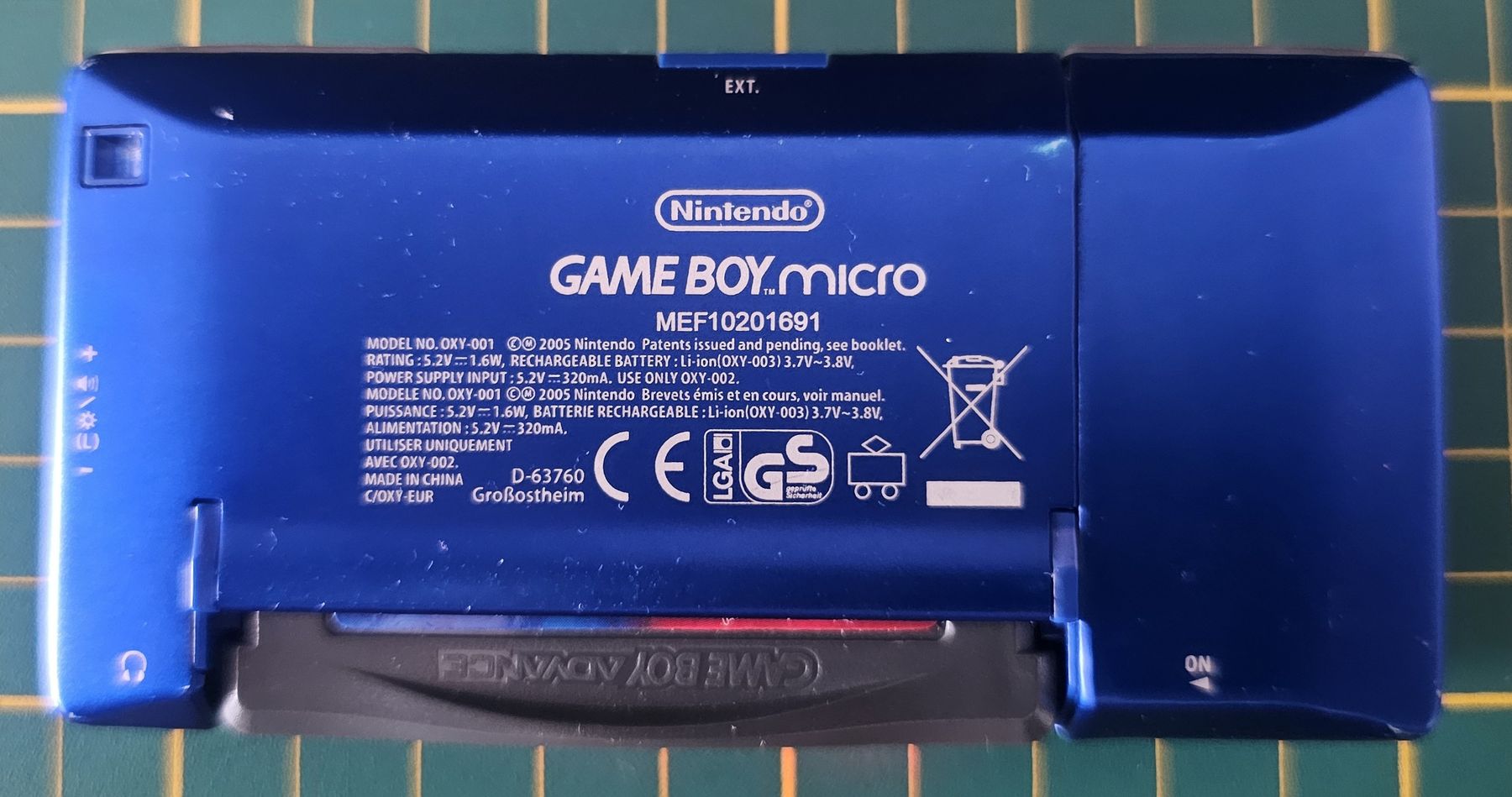 Nintendo Konsolen: console nintendo gameboy micro original bleue fonctionnel  – Gebraucht aus Genève von FlamminGorilla 2