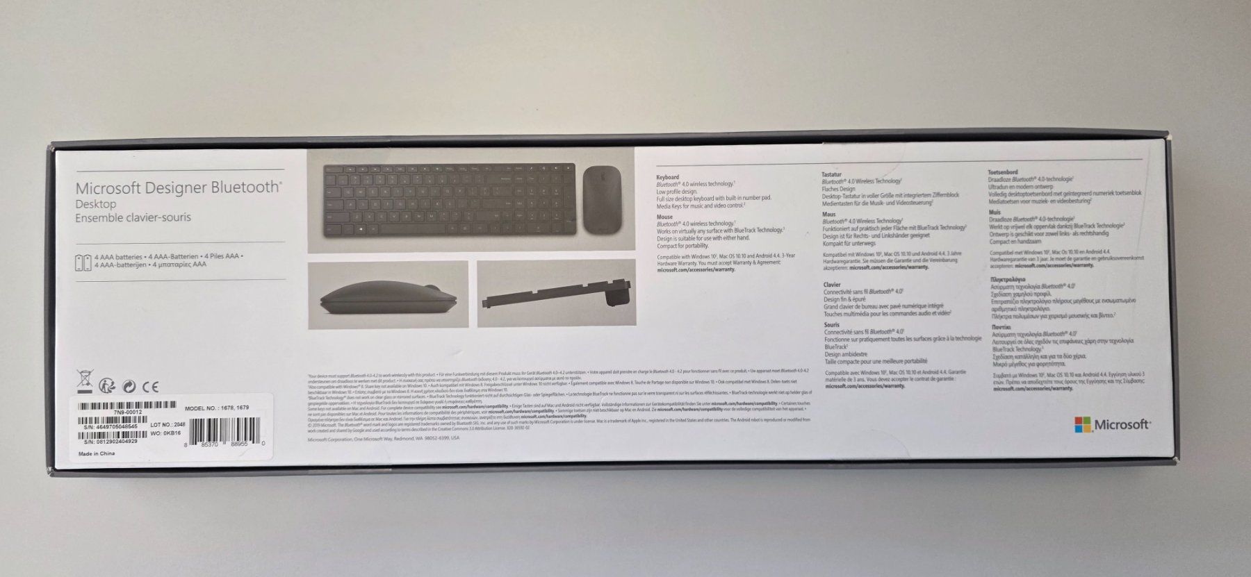 Microsoft Tastiere: Microsoft Designer Bluetooth Desktop - Maus und Tastatur – Usato da Basel venduto da TomRiddle 1