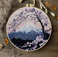 DIY-Stickerei-Set-Berglandschaft-Geschenk-Dekoration-Sticken