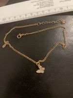 Joli Collier plaquée or jaune 37 cm + 6 cm neuf 