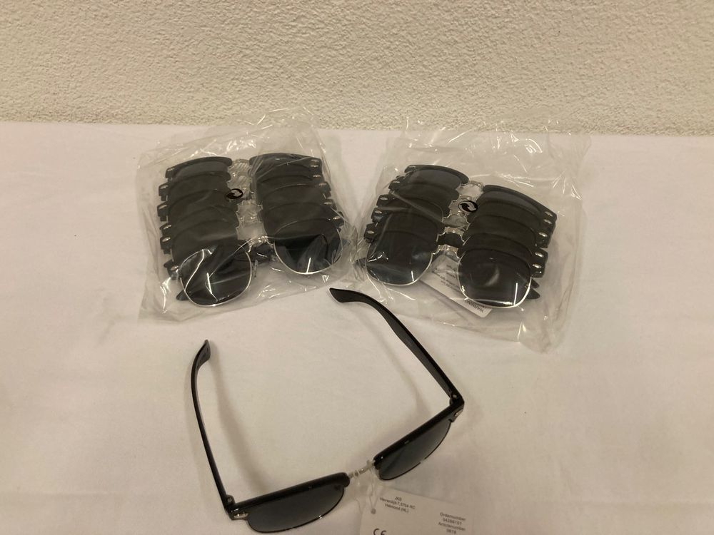 TownTop 8er Set Retro Sonnenbrillen - Polarisiert & Schwarz Für Damen & Herren