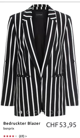 Blazer schwarz/weiss Gr. 38