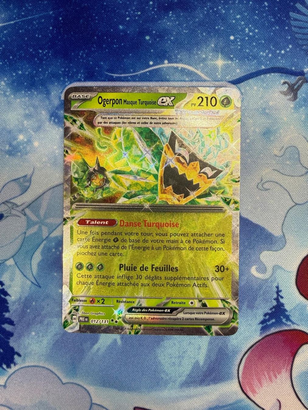 Pokémon Sammelbilder & Trading cards: Ogerpon Turquoise EX - PRE 012 FR – Neu (gemäss Beschreibung) aus Courgenay von ScamBoxOff