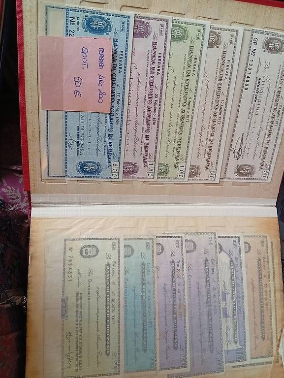 Libri: Collezione assegni vari, circa 80  – Usato da Vezio venduto da 41181 7