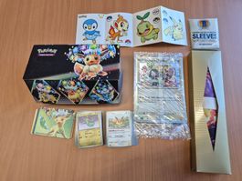 Pokemon Sammelkarten Set mit Zubehör gebrauchter Zustand