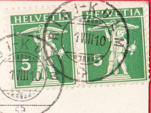 Cartes postales: 1910   1 August  Ansichtskarte Rigi- Kulm gelaufen – D'occasion à Adliswil par Aenti 2
