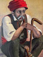 Interesante Oel Bild   PORTRET  Sig. W.Sejo  für Liebhaber
