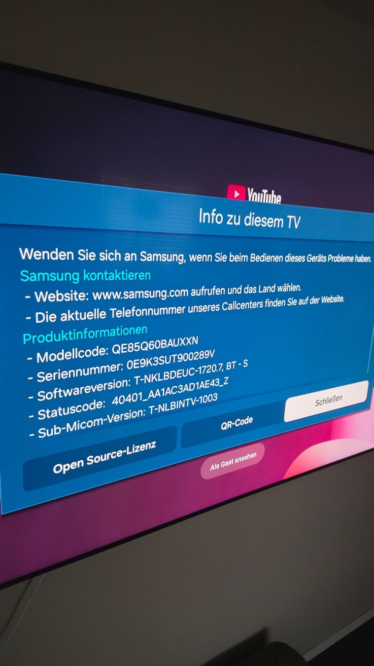 Samsung Televisori: Samsung QLED 85" TV QE85Q60BAU – Usato da Oftringen venduto da xRazer 4