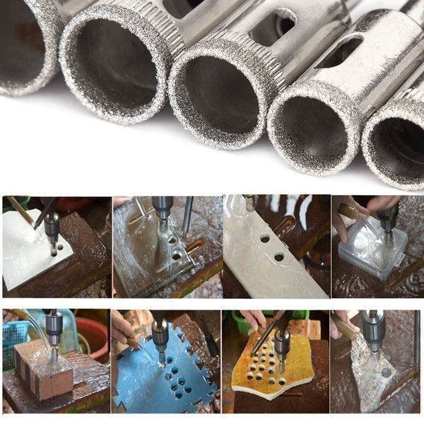 Tutti gli attrezzi: 15 Stück Glasbohrer Set Diamantbohrer – Nuovo (secondo la descrizione) da Thun venduto da Top32 4